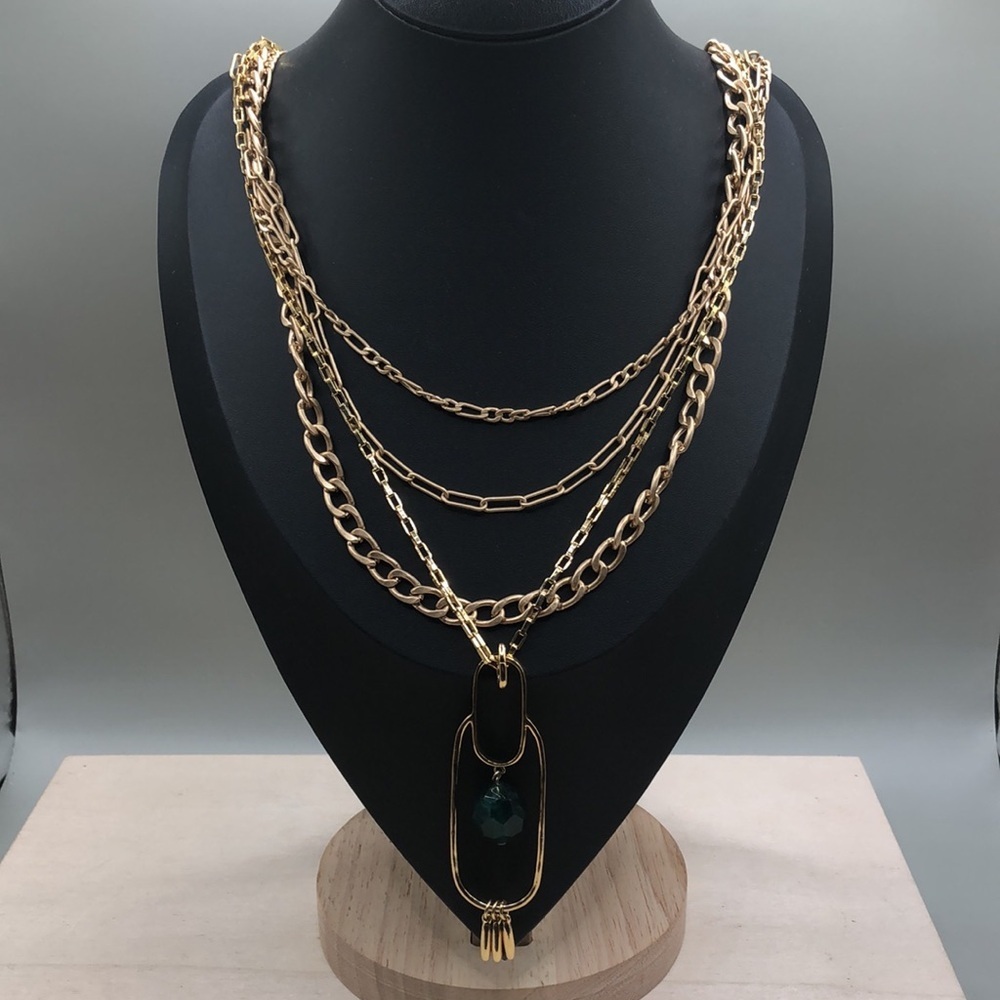 Curated Bundle Layered Statement Look Necklace An… - image 4